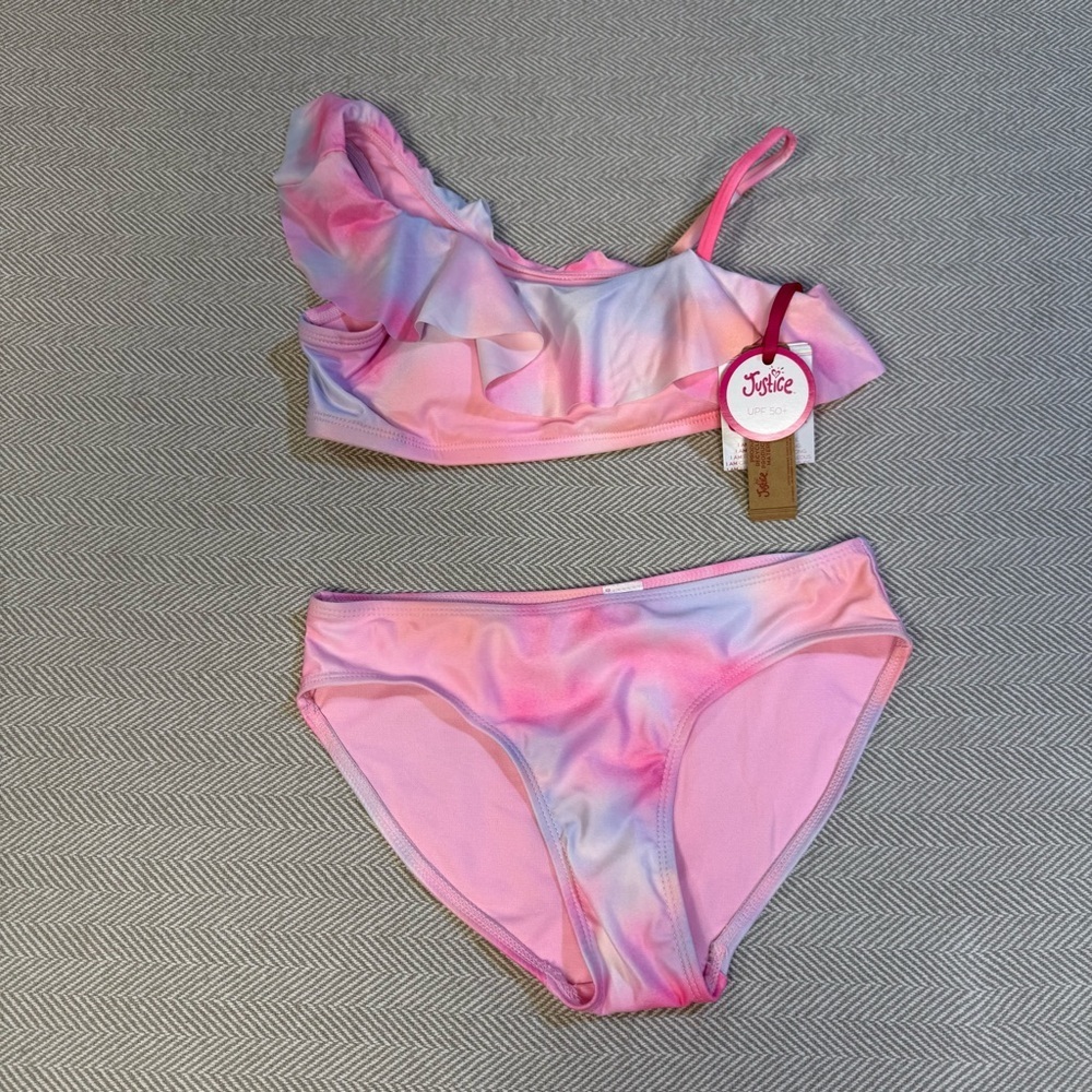 Justice Girls Bikini‎ NWT Size M (10) UPF 50+